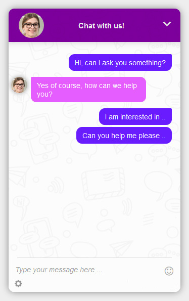 live chat system - chat window (chat widget) support white label